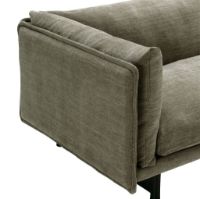 Billede af Wendelbo Kite 2 Seater Sofa L: 208 cm - Sortbejdset Eg/Roco Col. 8