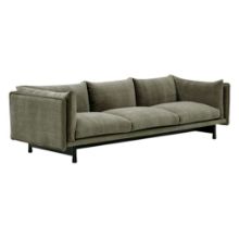 Billede af Wendelbo Kite 3 Seater Sofa L: 260 cm - Sortbejdset Eg/Roco Col. 8