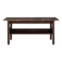 Billede af Wendelbo Collect Coffee Table Small 78x78x35 cm - Brown Oak/Brown Emperador Marble