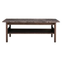 Billede af Wendelbo Collect Coffee Table Medium 95x95x35 cm - Brown Oak/Brown Emperador Marble