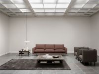 Billede af Wendelbo Collect Coffee Table Large 120x120x35 cm - Brown Oak/Brown Emperador Marble