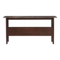 Billede af Wendelbo Collect Low Console Table 120x45x60 cm - Brown Oak/Brown Emperador Marble