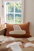 Billede af Ferm Living Bird Quilted Blanket 80 x 110 cm - Sand 