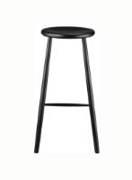 Billede af FDB Møbler J27B Barstol Børge Mogensen H: 75 cm - Sort 