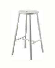 Billede af FDB Møbler J27B Barstol Børge Mogensen H: 75 cm - Hvid FORUDBESTIL: MARTS 2026 