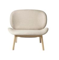 Billede af FDB Møbler L32 Suru Loungestol H: 82 cm - Eg/Beige 