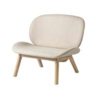 Billede af FDB Møbler L32 Suru Loungestol H: 82 cm - Eg/Beige 