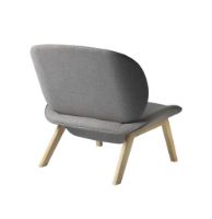 Billede af FDB Møbler L32 Suru Loungestol H: 82 cm - Eg/Grå 