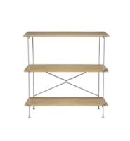 Billede af FDB Møbler A91 Nordhavn Reol H: 81,6 x 85 cm - Eg/Silk Grey