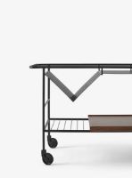 Billede af &Tradition Alima NDS1 Barvogn H: 59,4 cm - Matt Black/Walnut