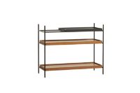 Billede af Woud Tray Shelf Low 81x100 cm - Walnut/Black