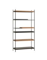 Billede af Woud Tray Shelf High 201x100 cm - Walnut/Black