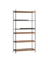 Billede af Woud Tray Shelf High 201x100 cm - Walnut/Black