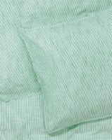 Billede af Juna Monochrome Lines Sengetøj inkl. Pudebetræk 200x220 cm - Grøn/Hvid 