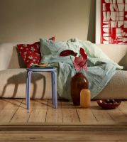 Billede af Juna Monochrome Lines Sengetøj inkl. Pudebetræk 200x220 cm - Grøn/Hvid 