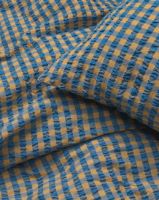 Billede af Juna Bæk&Bølge Sengetøj inkl. Pudebetræk 200x220 cm - Blå/Okker 