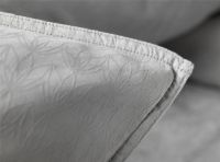 Billede af FDB Møbler R34 Tulipan Sengesæt m. knapper 140x200 cm - Lysegrå