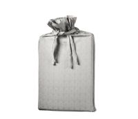 Billede af FDB Møbler R34 Tulipan Sengesæt m. knapper 140x220 cm - Lysegrå OUTLET