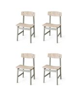 Billede af Mater Conscious Chair BM3162 SH: 46 cm - Grey Beech/Wood Grey SÆT AF 4 KAMPAGNETILBUD