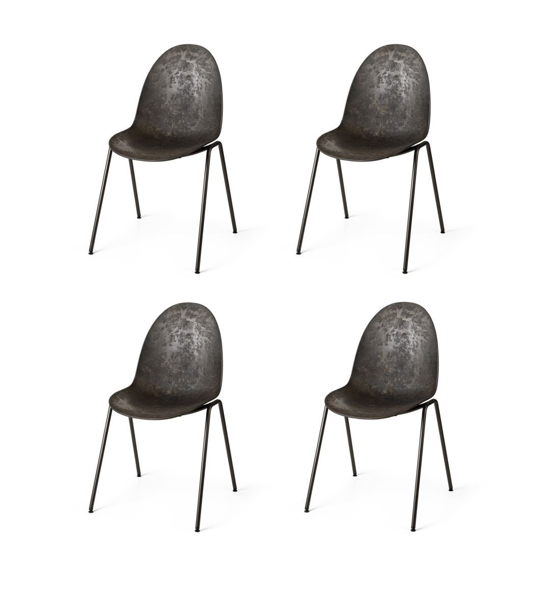 Billede af Mater Eternity Sidechair SH: 46 cm - Coffee Waste Black SÆT AF 4 KAMPAGNETILBUD 