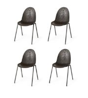 Billede af Mater Eternity Sidechair SH: 46 cm - Coffee Waste Black SÆT AF 4 KAMPAGNETILBUD 