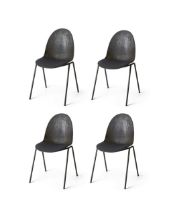 Billede af Mater Eternity Sidechair W Upholstery Seat SH: 46 cm - Re-Wool Grey 198 SÆT AF 4 KAMPAGNETILBUD