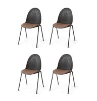 Billede af Mater Eternity Sidechair W Upholstery Seat SH: 46 cm - Re-Wool Rust 378 SÆT AF 4 KAMPAGNETILBUD