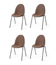 Billede af Mater Eternity Sidechair W Full Front Upholstery SH: 46 cm - Re-Wool Rust 378 SÆT AF 4 KAMPAGNETILBUD