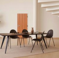 Billede af Mater Eternity Sidechair W Full Front Upholstery SH: 46 cm - Re-Wool Rust 378 SÆT AF 4 KAMPAGNETILBUD