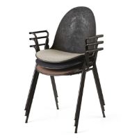 Billede af Mater Eternity Armchair Upholstery Seat SH: 46 cm - Re-Wool Grey 198 SÆT AF 4 KAMPAGNETILBUD