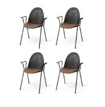 Billede af Mater Eternity Armchair Upholstery Seat SH: 46 cm - Re-Wool Rust 378 SÆT AF 4 KAMPAGNETILBUD