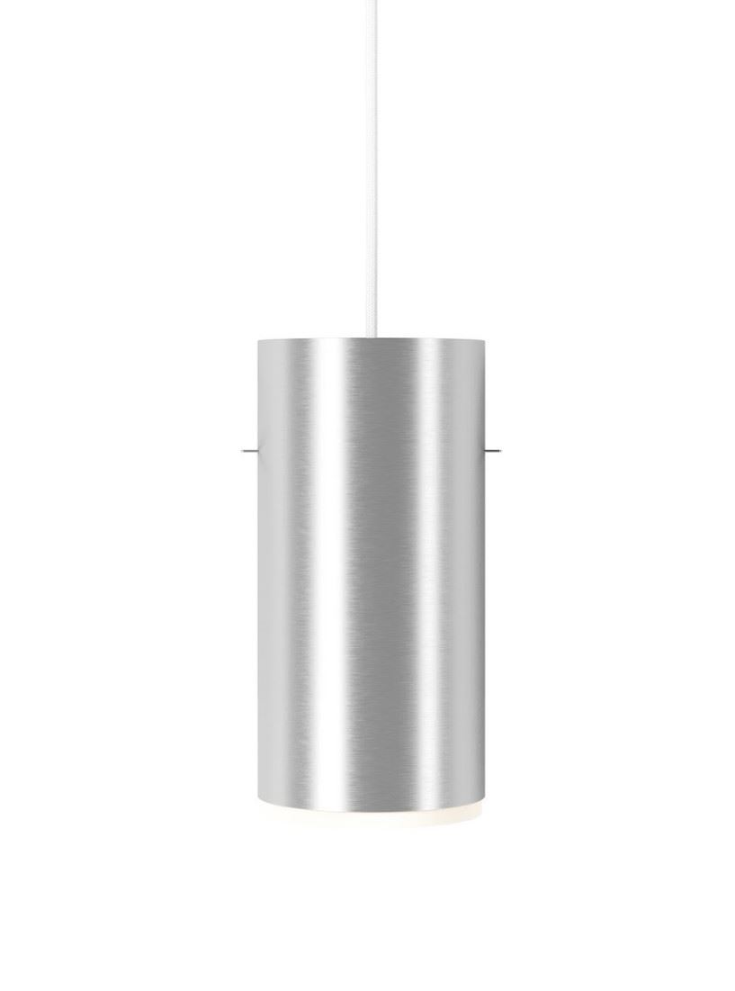 Billede af Moebe Tube Pendant Large H: 28 cm - Brushed Aluminium