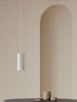 Billede af Moebe Tube Pendant Large H: 28 cm - Brushed Aluminium