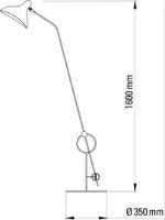 Billede af DCW Editions Mantis BS8 L Schottlander Floor H: 174 cm - Black