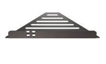 Billede af FROST NOVA2 Sæbehylde 9 Hjørne 14,5x27,7cm - Børstet Sort