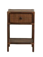 Billede af Nordal HAYES Sidebord/Sengebord 44x35 cm - Brun 