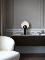 Billede af Design For The People Caché Bordlampe H: 49 cm - Mat Sort OUTLET