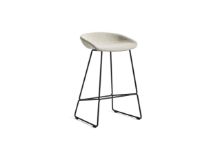 Billede af HAY AAS 39 About A Stool Full Upholstery SH: 65 cm - Black Powder Coated Steel/Coda 100