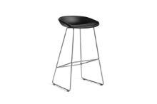 Billede af HAY AAS 39 About A Stool Full Upholstery SH: 75 cm - Stainless Steel/Sierra SI1001
