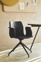 Billede af Bent Hansen Primum Dynamic Armchair  - Black Powder Coated Steel/Zenso 3 Cognac Leather 223