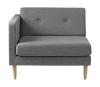 Billede af FDB Møbler L42 Firhøj Venstre Sofamodul B: 92 cm - Grå
