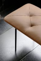 Billede af Wendelbo Tip Toe Bench Large L: 155 cm - Black Powder Coated Steel/Parma Col. Cognac