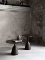 Billede af Wendelbo Coin Side Table Low Ø: 58 cm - Brown Stained Oak