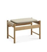 Billede af Brdr. Krüger HB Stool H: 40 cm - Olieret Eg/Canvas  