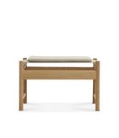 Billede af Brdr. Krüger HB Stool H: 40 cm - Olieret Eg/Canvas  