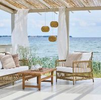 Billede af Sika-Design Caroline Exterior Lænestol Inkl. Sædehynde SH: 42 cm - Antique/B450 Tempotest White