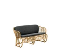 Billede af Sika-Design Swing 2 Pers. Sofa L: 140 cm Inkl. Hynde - Natural/A669 Dark Grey