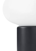 Billede af New Works Karl-Johan Portable Table Lamp H: 18 cm - Cold Black