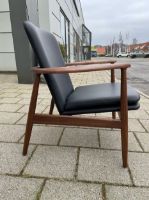 Billede af Snedkergaarden Arne Vodder BO90 - Olieret Amerikansk Valnød/Sort Savanne Læder