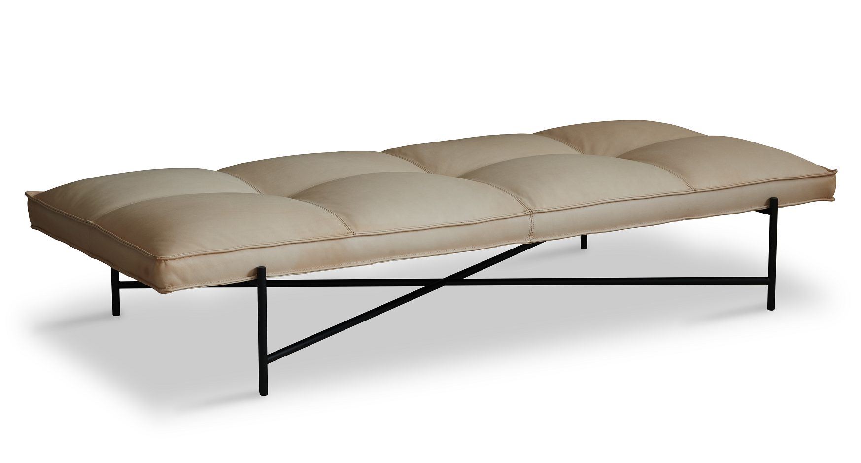 Billede af HANDVÄRK FURNITURE Daybed 188x85 cm - Black Frame/Nature 20090